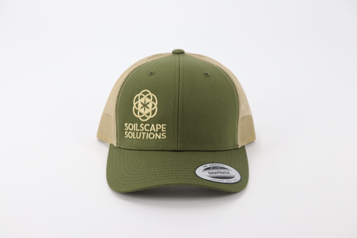 Soilscape Snap Back Hat - Green_Cream