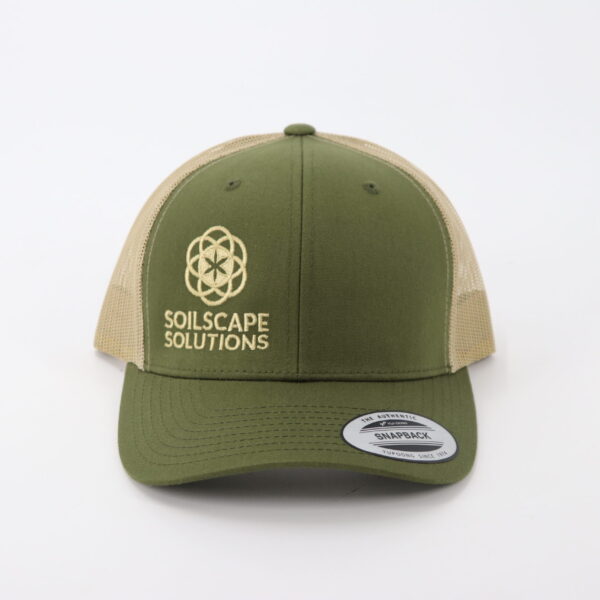 Soilscape Snap Back Hat - Green_Cream